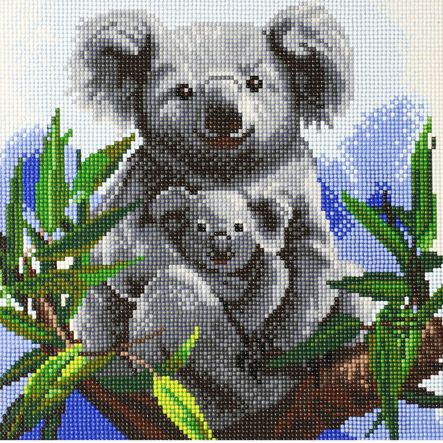 Diamond Painting Cuddly Koalas 30 x 30 full painting